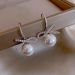 Micro Inlaid Bowknot Pearl Drop Earrings