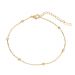 Small Gold Bead Titanium Steel Anklet